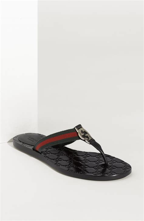 gucci nero sandal|Gucci black and white shoes.